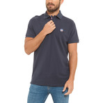 Joe Bicolor Collar Polo // Dark Blue (M)