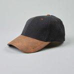 Fits Canvas Cap With Pu Peak // Black + Tan