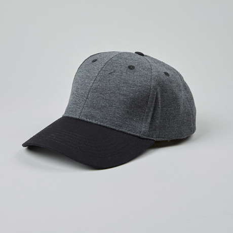 Fits Comfort Jersey Cap 2 Tones // Charcoal + Black