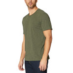 Mickey S/S Mock Twist. // Deep Lichen Green (2XL)