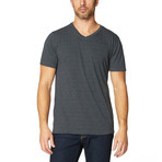 Hal S/S Mock Twist Colorblock V-Neck // Ombre Blue (2XL)