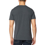 Hal S/S Mock Twist Colorblock V-Neck // Ombre Blue (2XL)