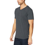 Hal S/S Mock Twist Colorblock V-Neck // Ombre Blue (2XL)