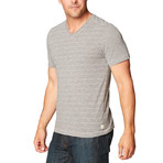 Hal S/S Mock Twist Colorblock V-Neck // Spanish Villa (XL)