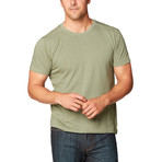 Swarts S/S Crew Neck Supima Stripe // Deep Lichen Green (XL)