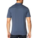 Spicoli S/S Supima + Modal Blend Polo // Ombre Blue (XL)