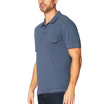 Spicoli S/S Supima + Modal Blend Polo // Ombre Blue (XL)