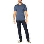 Spicoli S/S Supima + Modal Blend Polo // Ombre Blue (XL)