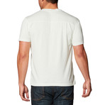 Miki S/S Henley Slub Stripe // Green Tint (M)
