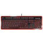 Retro Mechanical Keyboard // Black + Red