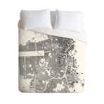 San Francisco // Duvet Cover // White (Twin)