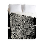 NYC // Duvet Cover // Black (Twin)