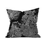 Brooklyn // Throw Pillow // Black (18"L x 18"W)