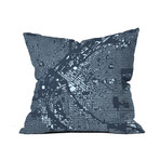 Denver // Throw Pillow // Blue (18"L x 18"W)