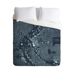 Denver // Duvet Cover // Blue (Twin)