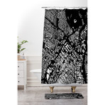 LA // Shower Curtain // Black