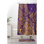 LA // Shower Curtain // Purple