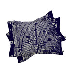 NYC LES // Pillow Case // Navy // Set of 2