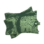 Prague // Pillow Case // Green // Set of 2