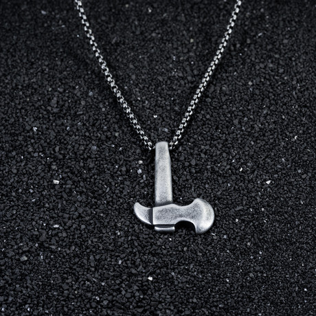 Hakan Necklace // Aged Silver