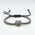 Macrame Lion Bracelet // Black