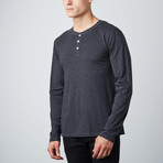 Long-Sleeve Henley // Charcoal + Navy // Pack of 2 (S)