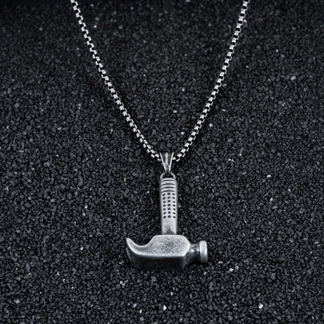 Forge Necklace // Aged Silver