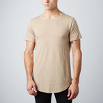 Scoop Tee // Taupe (S)