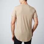 Scoop Tee // Taupe (S)