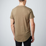 Scoop Tee // Olive (XL)