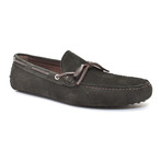 Suede Tie Moccasin // Dark Green (Euro: 47)