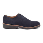 Suede Lace-Up Oxford // Blue (Euro: 39)