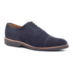 Suede Lace-Up Oxford // Blue (Euro: 39)