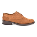 Suede Wingtip Derby // Tan (Euro: 40)