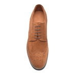 Suede Lace-Up Derby // Tan (Euro: 43)