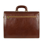 The Good Soldier // Leather Briefcase // Brown