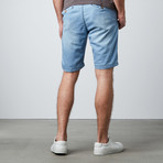 Ricky Washed French Terry Short // Blue (34)