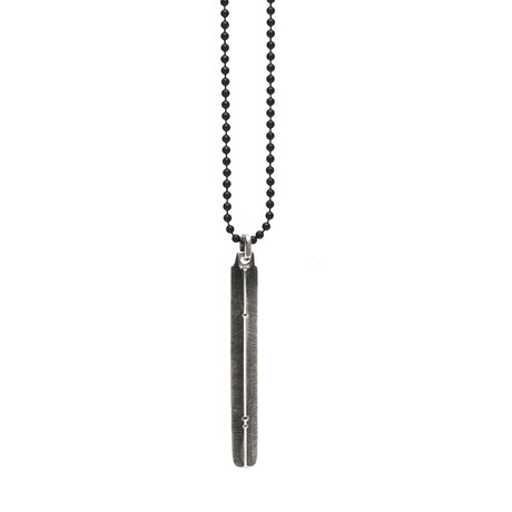 Solid Sterling Triangle Bar Necklace