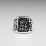 Sterling Silver Le Fleur De Lis Fancy Ring // Silver (Size: 8)