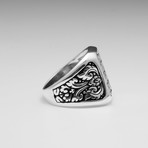 Sterling Silver Le Fleur De Lis Fancy Ring // Silver (Size: 8)