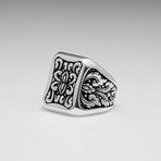 Sterling Silver Le Fleur De Lis Fancy Ring // Silver (Size: 8)