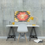 Reclaimed Triangle Pattern // Leather Print (18"W x 12"H x 0.75"D)