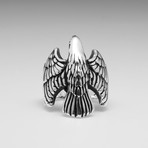 Sterling Silver Gauridan Eagle Ring // Silver (Size: 10)