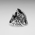 Sterling Silver Gauridan Eagle Ring // Silver (Size: 10)