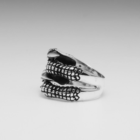 Sterling Silver Interlocked Claw Ring // Silver (Size: 8)