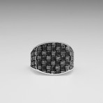 Sterling Silver Interwoven Basket Design Ring // Silver (Size: 8)