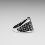 Sterling Silver Interwoven Basket Design Ring // Silver (Size: 8)