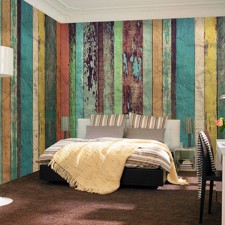 Colored Wooden Wall