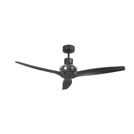 Star Propeller Ceiling Fan // Black Motor (Bleached Blade)