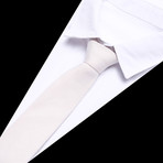 Burnham Tie + Pocket Square Set // White